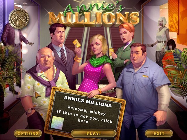 Annie's Millions mini-game