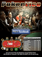 Poker Vice cover art with a poker table and character portraits