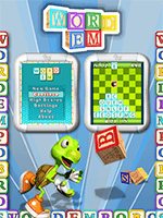 WordEm Mobile cover art with letter cubes
