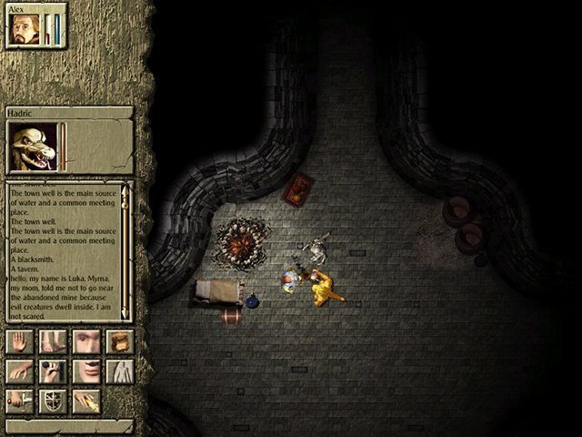 Dungeon Craft character management screen