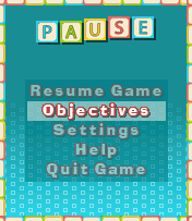 WordEm Mobile pause screen