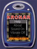Kronar main menu