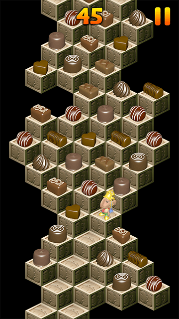 Mayawaka Mobile gameplay with hazards and collectibles