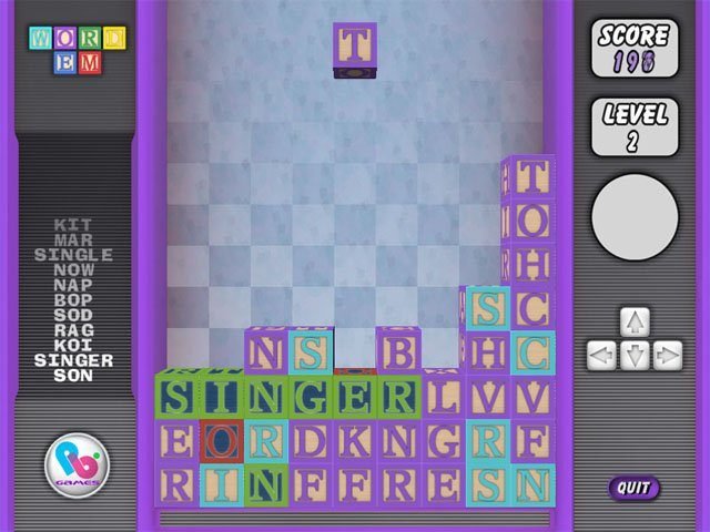 WordEm letter-cube gameplay